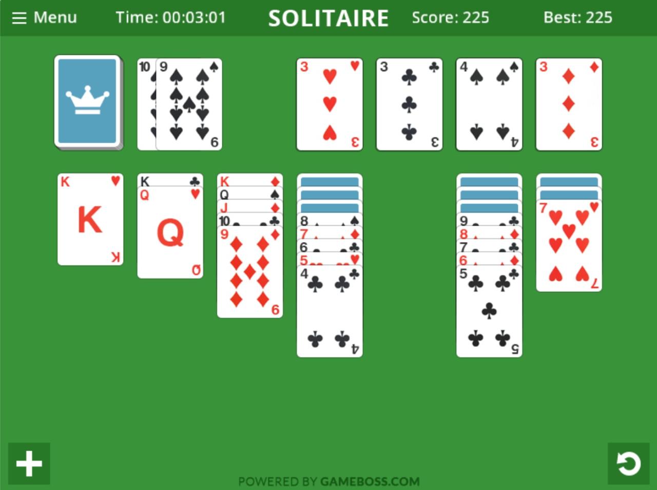 Klondike solitaire